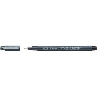 PentelArts Permanent Fineliner Pointliner, schwarz, 0,4 mm