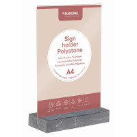 EUROPEL Tischaufsteller, DIN A4 hoch, Polystone anthrazit