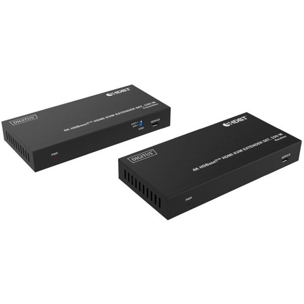 DIGITUS 4K HDBaseT HDMI KVM Extender Set, 150 m