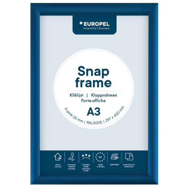 EUROPEL Plakatrahmen Premium, DIN A4, 25 mm, rot