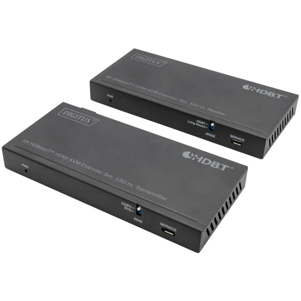 DIGITUS 4K HDBaseT HDMI KVM Extender Set, 150 m