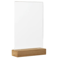EUROPEL Tischaufsteller, DIN A5 hoch, Holzsockel