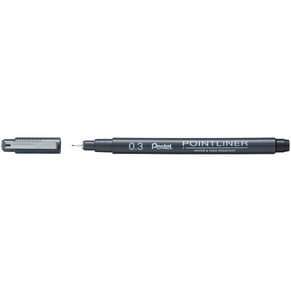 PentelArts Permanent Fineliner Pointliner, schwarz, 1,0 mm