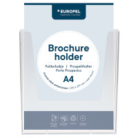 EUROPEL Wand-Prospekthalter, A5 hoch, 1 Fach, glasklar