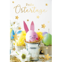 SUSY CARD Oster-Grußkarte "Häschen küssen sich"