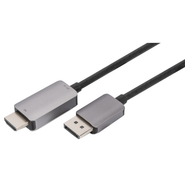 DIGITUS DisplayPort Adapterkabel, DP - HDMI Typ A, 8K, 1,8 m