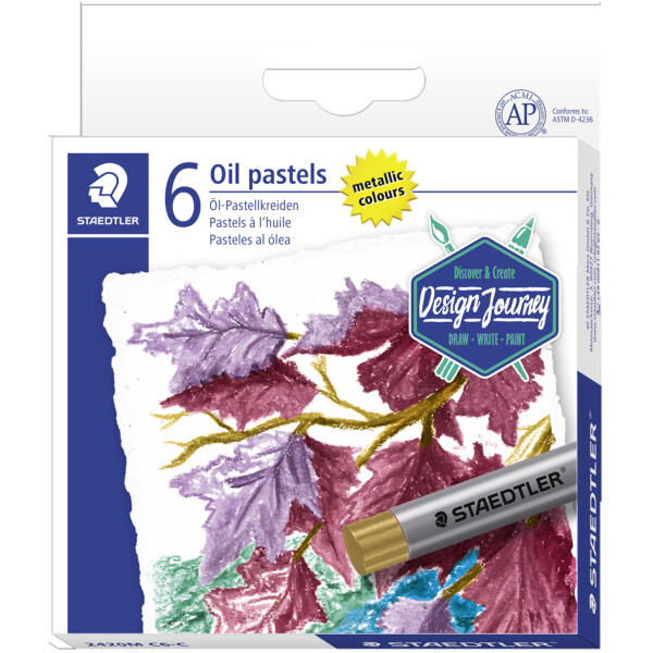 STAEDTLER Ölpastellkreide Metallic, 6er Kartonetui