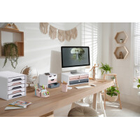 CEP Stifteköcher mineral, 2 Fächer, puderrosa