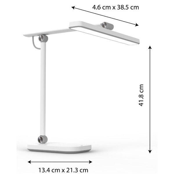 UNiLUX LED-Tischleuchte PURELINE, metallgrau