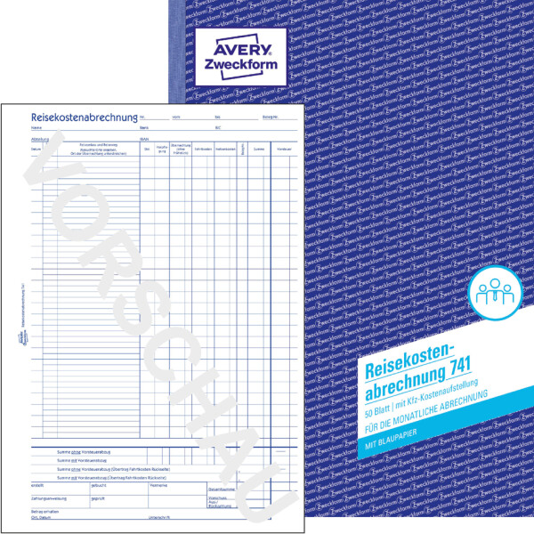 AVERY Zweckform Formularbuch "Reisekostenabrechnung", SD, A4