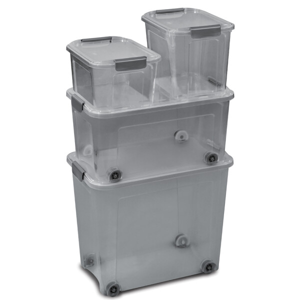 CEP Aufbewahrungsbox SHADOW, 13 Liter, transparent rauchgrau