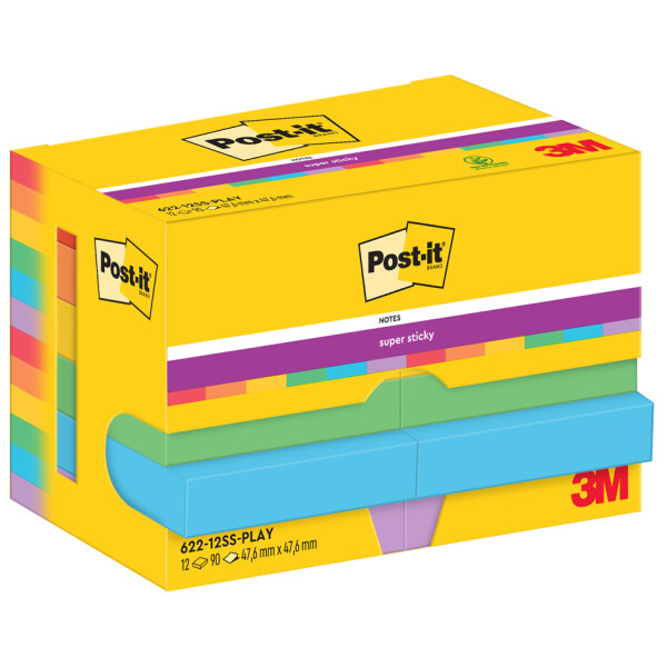 Post-it Super Sticky Notes Haftnotizen, 47,6 x 47,6 mm
