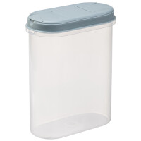 plast team Trockenvorratsdose Margerit, 1,2 Liter, grau