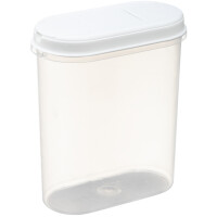 plast team Trockenvorratsdose Margerit, 1,2 Liter, weiß