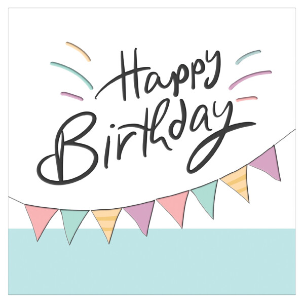 SUSY CARD Geburtstagskarte "Happy Eco B-day" Garland
