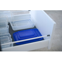 plast team Gefrierdose Polar, 0,45 Liter, blau, rechteckig