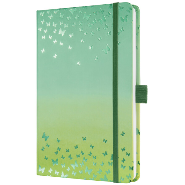 sigel Notizbuch Jolie Beauty "Butterfly Confetti Lime", A5