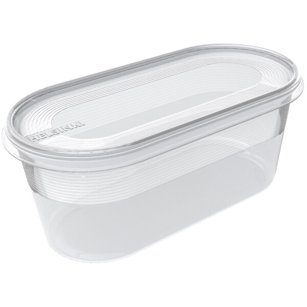 plast team Gefrierdose Helsinki, 0,4 Liter, oval