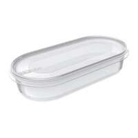 plast team Gefrierdose Helsinki, 0,4 Liter, oval