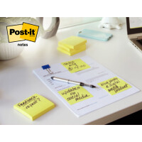 Post-it Haftnotizen notes, 51 x 38 mm, gelb, Promotion 8+4