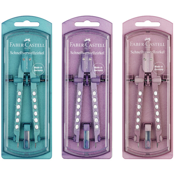 FABER-CASTELL Schnellverstellzirkel FACTORY SPARKLE