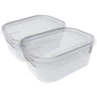 plast team Gefrierdosen-Set Helsinki, 0,7 Liter, 2er Set
