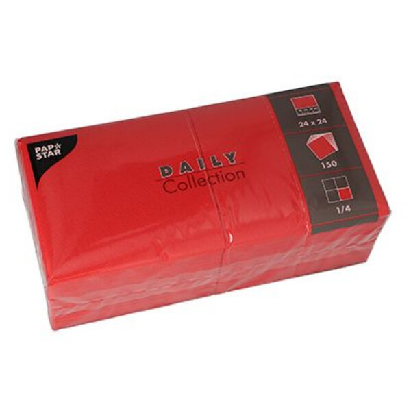PAPSTAR Cocktail-Servietten, 240 x 240 mm, 3-lagig, weiß