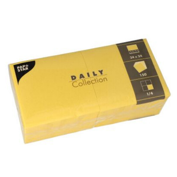 PAPSTAR Cocktail-Servietten, 240 x 240 mm, 3-lagig, weiß