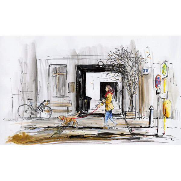 FABER-CASTELL Tuschestift PITT artist pen, warmgrau IV