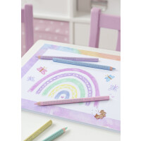 FABER-CASTELL Dreikant-Buntstifte Jumbo GRIP Pastell, 5er