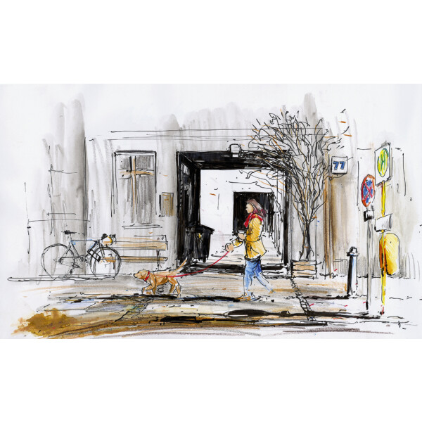 FABER-CASTELL Tuschestift PITT artist pen, warmgrau IV