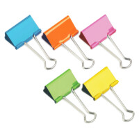 RAPESCO Foldback-Klammern, Breite: 25 mm, schwarz