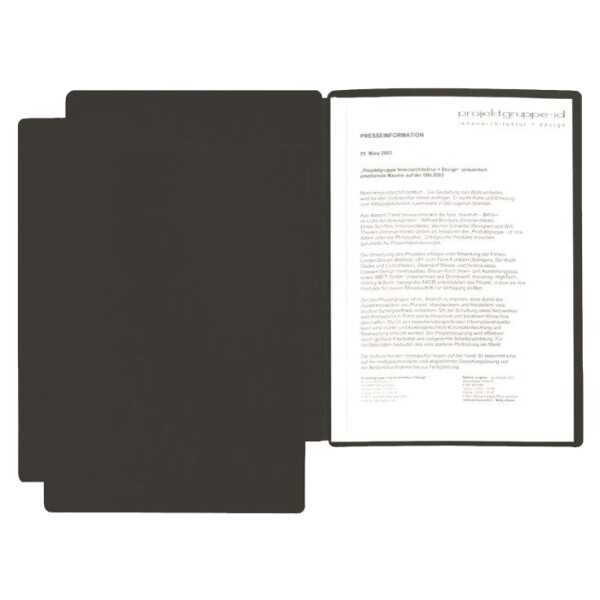 PAGNA Präsentations- Bewerbungsmappe "Star", DIN A4, blau