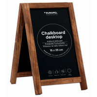 EUROPEL Kreidetafel Tischaufsteller, Mini, schwarz