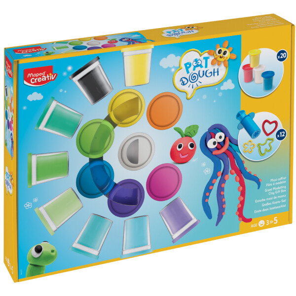 Maped Creativ Maxi-Spielknete-Set mit Knetzubeh&ouml;r, 32-teilig