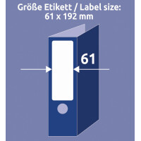 AVERY Zweckform Recycling Ordnerrücken-Etiketten, 61 x 192mm