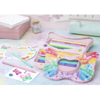 FABER-CASTELL Dreikant-Buntstifte GRIP SPARKLE, Geschenkset