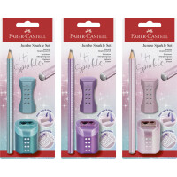 FABER-CASTELL Schreibset Jumbo GRIP SPARKLE, sortiert
