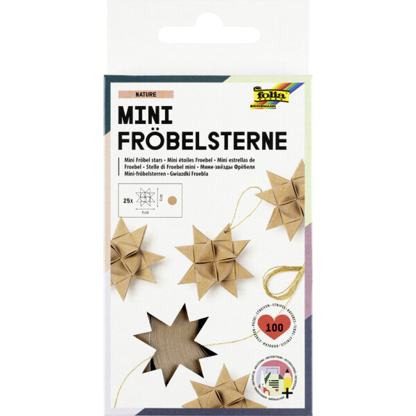 folia Faltpapierstreifen WINTER für Mini Fröbelsterne