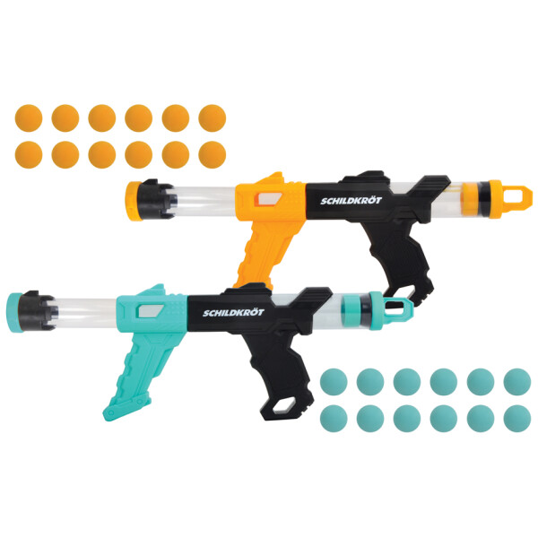 SCHILDKRÖT Schaumkugel-Popperpistolen Fire Blaster Set