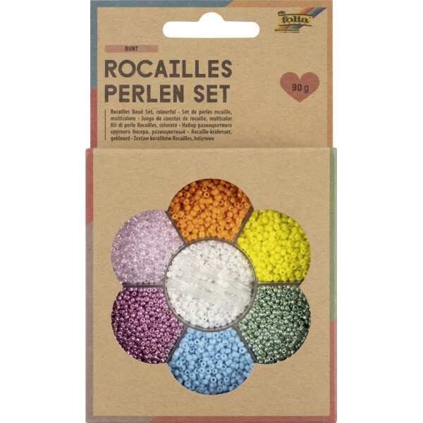 folia Rocailles-Perlen-Set SILBER