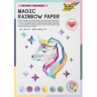 folia Regenbogen-Papier Block MAGIC RAINBOW, 240 x 340 mm