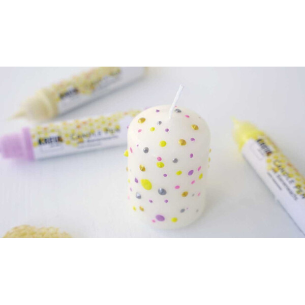 KREUL Candle Pen, glitter-silber, 29 ml