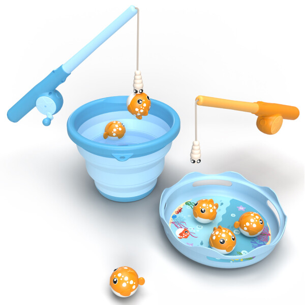 SCHILDKRÖT Angelspiel "Fishing Game", blau orange