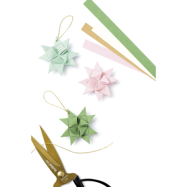 folia Faltpapierstreifen PASTEL für Mini Fröbelsterne