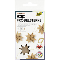 folia Faltpapierstreifen NATURE für Mini Fröbelsterne