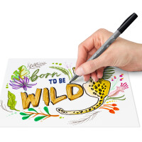 STAEDTLER Fasermaler pigment pen, schwarz, 2er Kartonetui