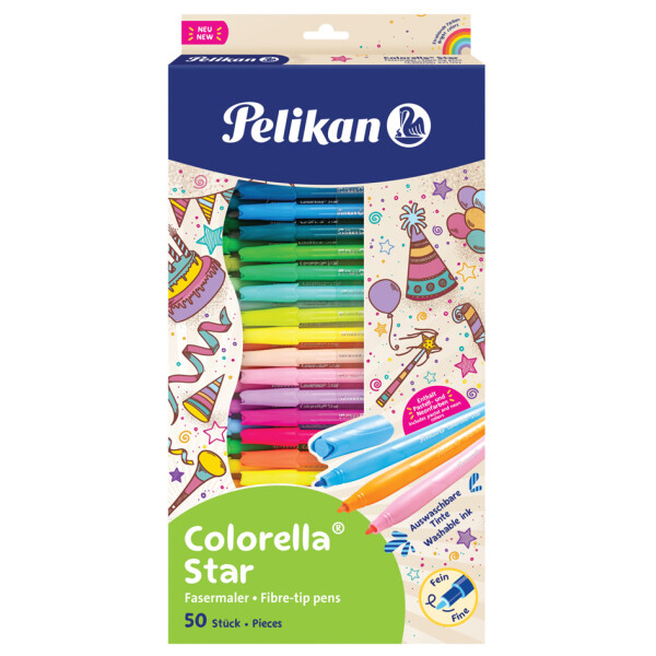 Pelikan Fasermaler colorella star, 30er Kartonetui
