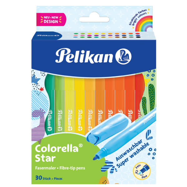 Pelikan Fasermaler colorella star, 30er Kartonetui