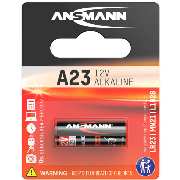 ANSMANN Alkaline Batterie "A23", 12 Volt (LRV08)